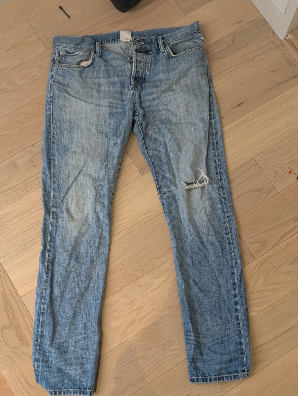 Gap + GQ John Elliott + Co skinny selvedge jean